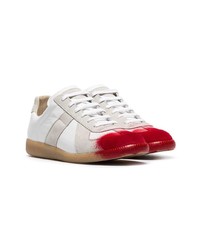 Baskets basses en cuir blanches Maison Margiela