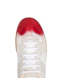 Baskets basses en cuir blanches Maison Margiela