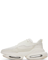 Baskets basses en cuir blanches Balmain