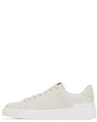 Baskets basses en cuir blanches Balmain