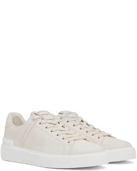 Baskets basses en cuir blanches Balmain