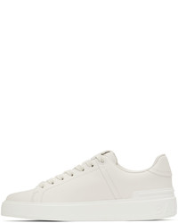 Baskets basses en cuir blanches Balmain