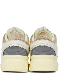 Baskets basses en cuir blanches Balmain