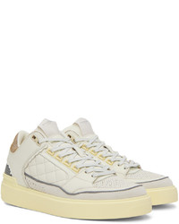 Baskets basses en cuir blanches Balmain