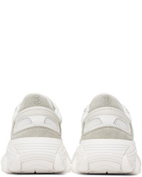 Baskets basses en cuir blanches Balmain