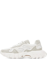 Baskets basses en cuir blanches Balmain