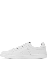 Baskets basses en cuir blanches Fred Perry