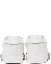 Baskets basses en cuir blanches Burberry