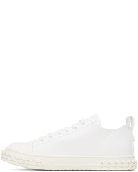 Baskets basses en cuir blanches Giuseppe Zanotti