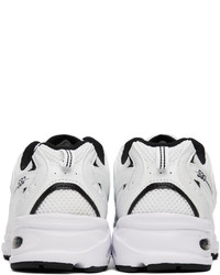 Baskets basses en cuir blanches New Balance