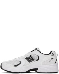 Baskets basses en cuir blanches New Balance