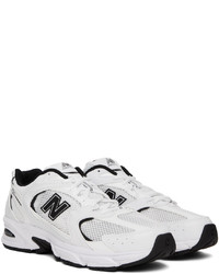 Baskets basses en cuir blanches New Balance