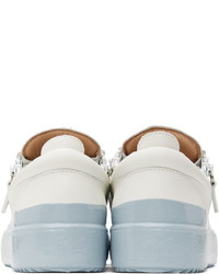 Baskets basses en cuir blanches Giuseppe Zanotti