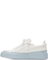 Baskets basses en cuir blanches Giuseppe Zanotti