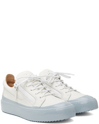 Baskets basses en cuir blanches Giuseppe Zanotti