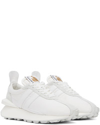 Baskets basses en cuir blanches Lanvin