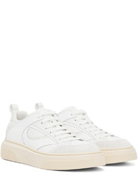 Baskets basses en cuir blanches Ferragamo