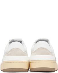 Baskets basses en cuir blanches Lanvin