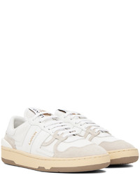 Baskets basses en cuir blanches Lanvin