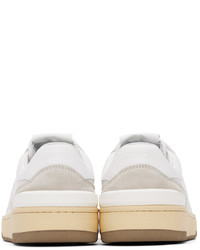 Baskets basses en cuir blanches Lanvin