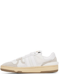 Baskets basses en cuir blanches Lanvin