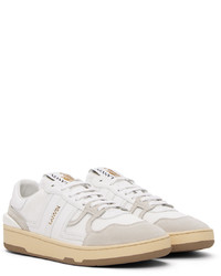 Baskets basses en cuir blanches Lanvin