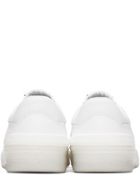 Baskets basses en cuir blanches Lanvin