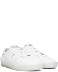 Baskets basses en cuir blanches Lanvin