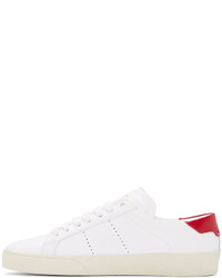 Baskets basses en cuir blanches Saint Laurent