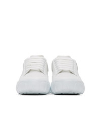 Baskets basses en cuir blanches Alexander McQueen