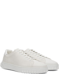 Baskets basses en cuir blanches Ferragamo