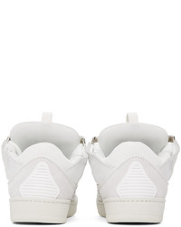 Baskets basses en cuir blanches Lanvin