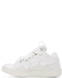 Baskets basses en cuir blanches Lanvin