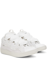 Baskets basses en cuir blanches Lanvin