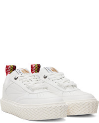 Baskets basses en cuir blanches Lanvin