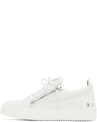 Baskets basses en cuir blanches Giuseppe Zanotti