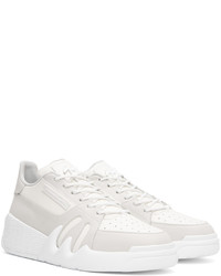 Baskets basses en cuir blanches Giuseppe Zanotti