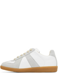 Baskets basses en cuir blanches Maison Margiela