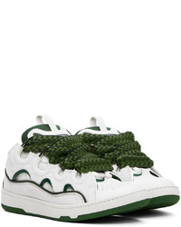 Baskets basses en cuir blanches Lanvin