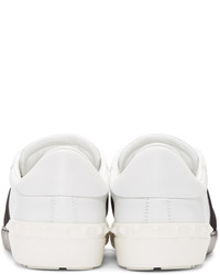 Baskets basses en cuir blanches Valentino