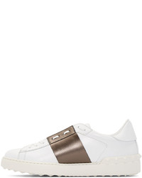 Baskets basses en cuir blanches Valentino