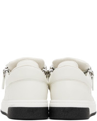 Baskets basses en cuir blanches Giuseppe Zanotti