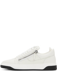 Baskets basses en cuir blanches Giuseppe Zanotti