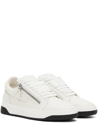 Baskets basses en cuir blanches Giuseppe Zanotti