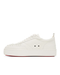 Baskets basses en cuir blanches Christian Louboutin