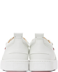 Baskets basses en cuir blanches Christian Louboutin