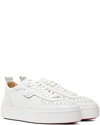 Baskets basses en cuir blanches Christian Louboutin