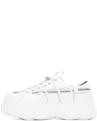 Baskets basses en cuir blanches Gcds