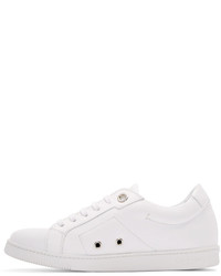 Baskets basses en cuir blanches Calvin Klein Collection