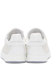 Baskets basses en cuir blanches Dolce & Gabbana